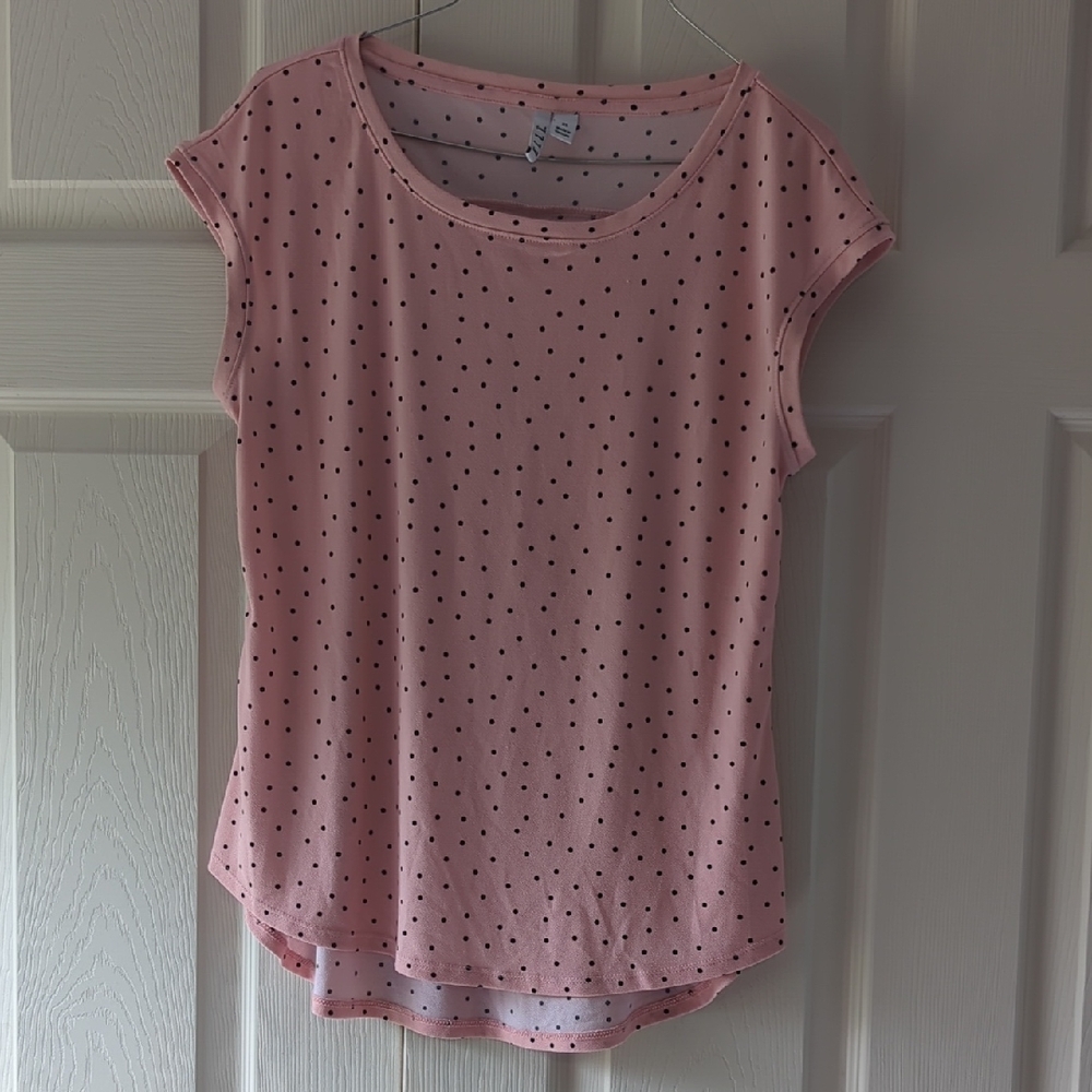 Pink Polka Dot Top